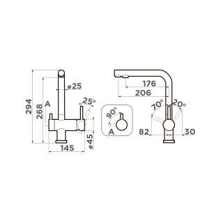 Смеситель Omoikiri NAGANO BL-P 4974047